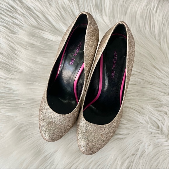 Champagne colour sparkle high heels - Picture 3 of 6